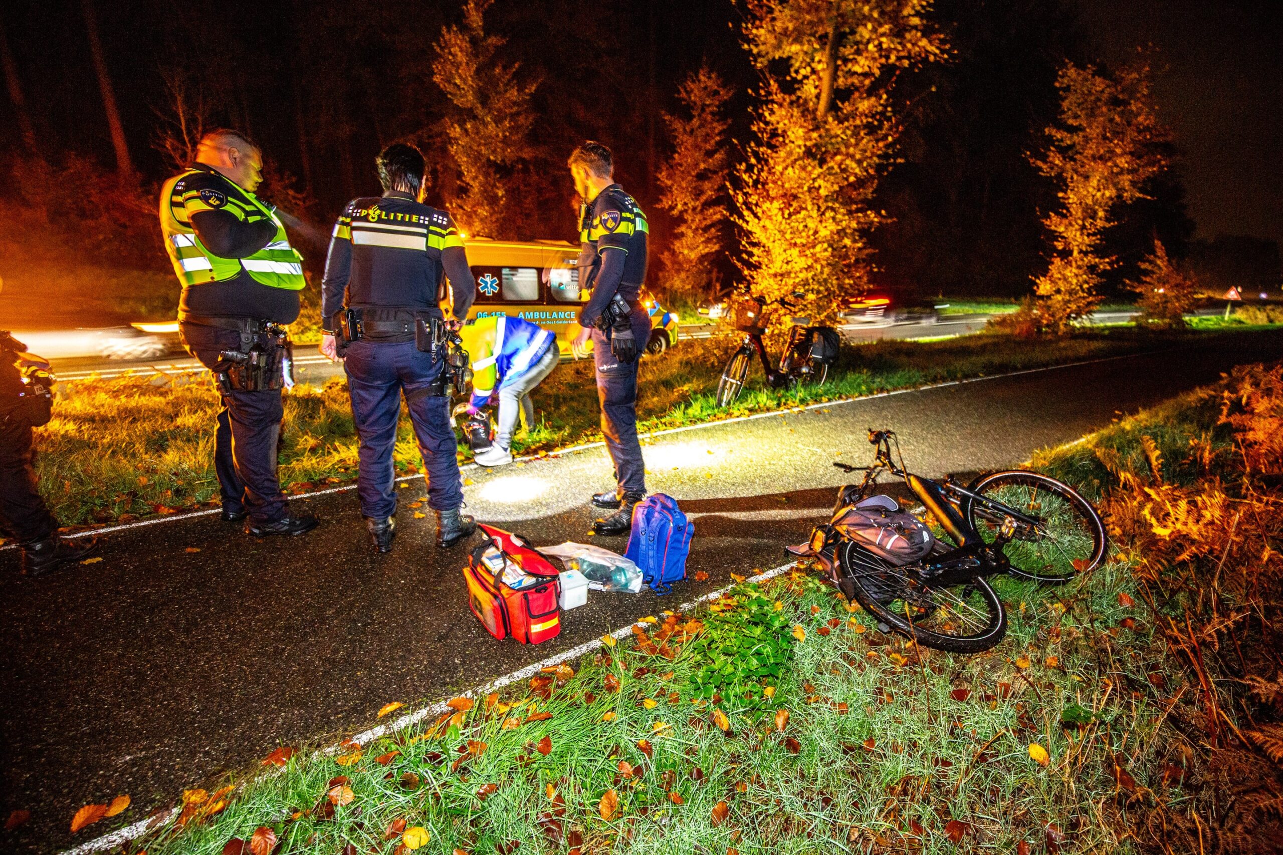 Fietser raakt gewond na val op hoofd