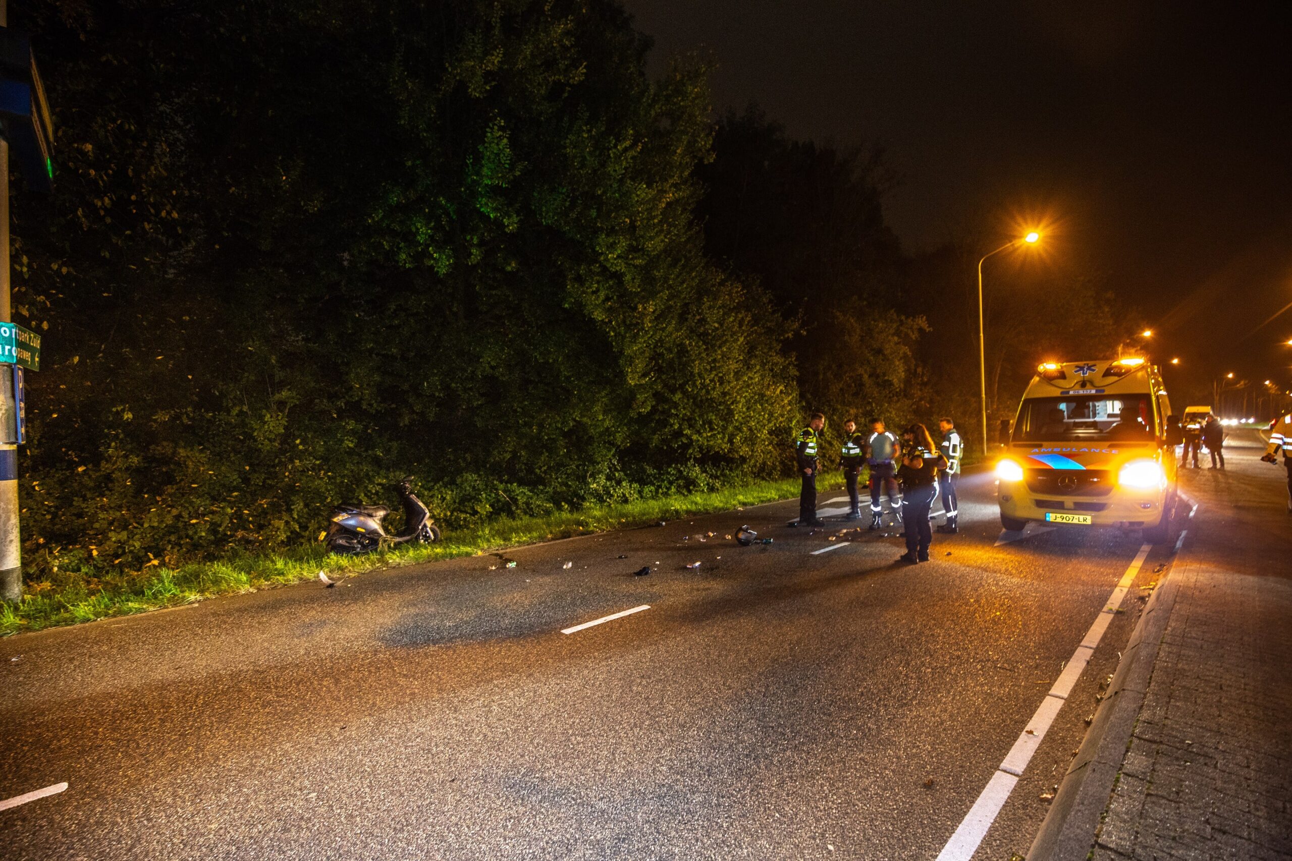 Scooterrijder aangehouden na eenzijdig ongeval