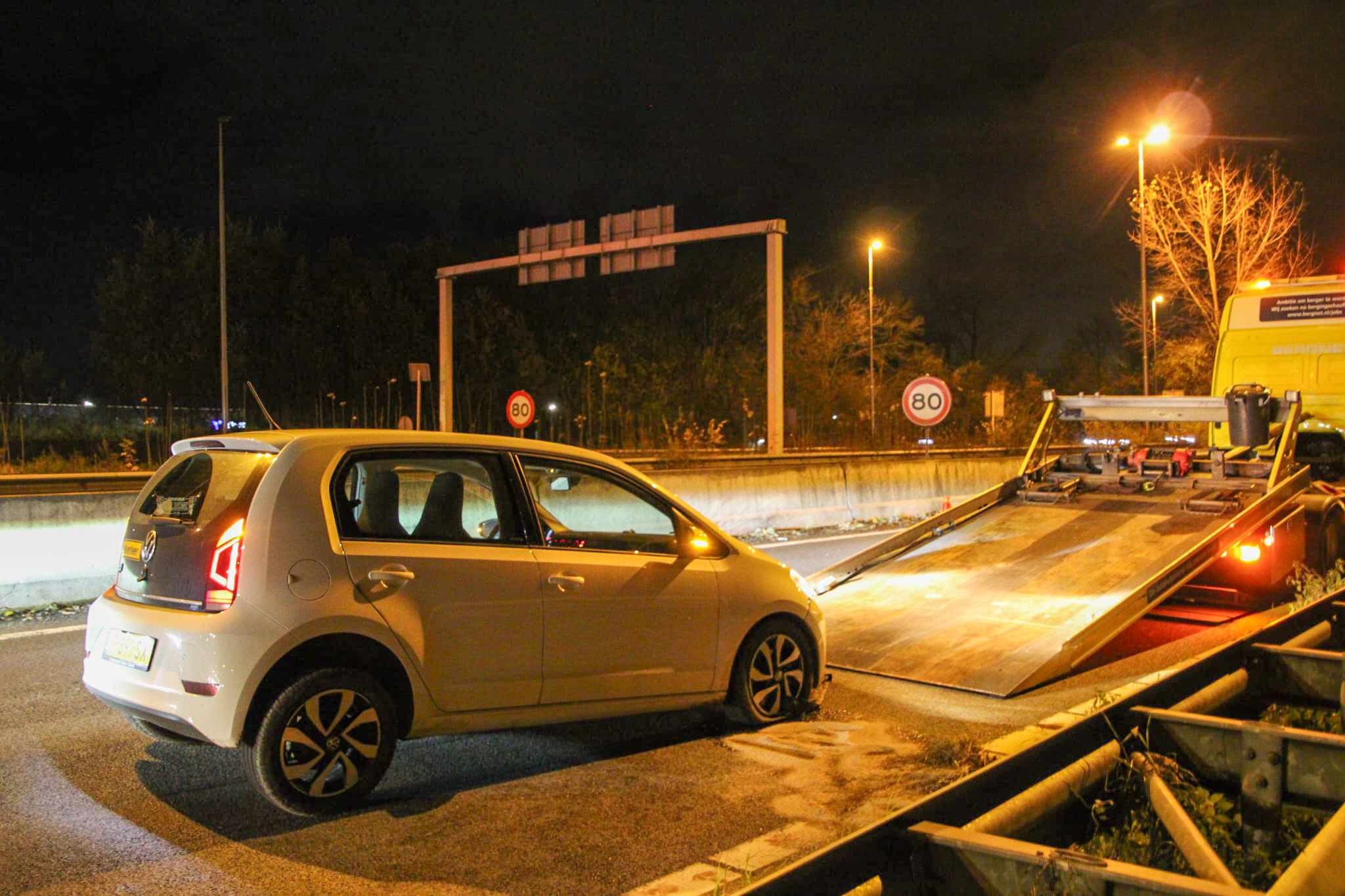 Bestuurder aangehouden na ongeval op snelweg