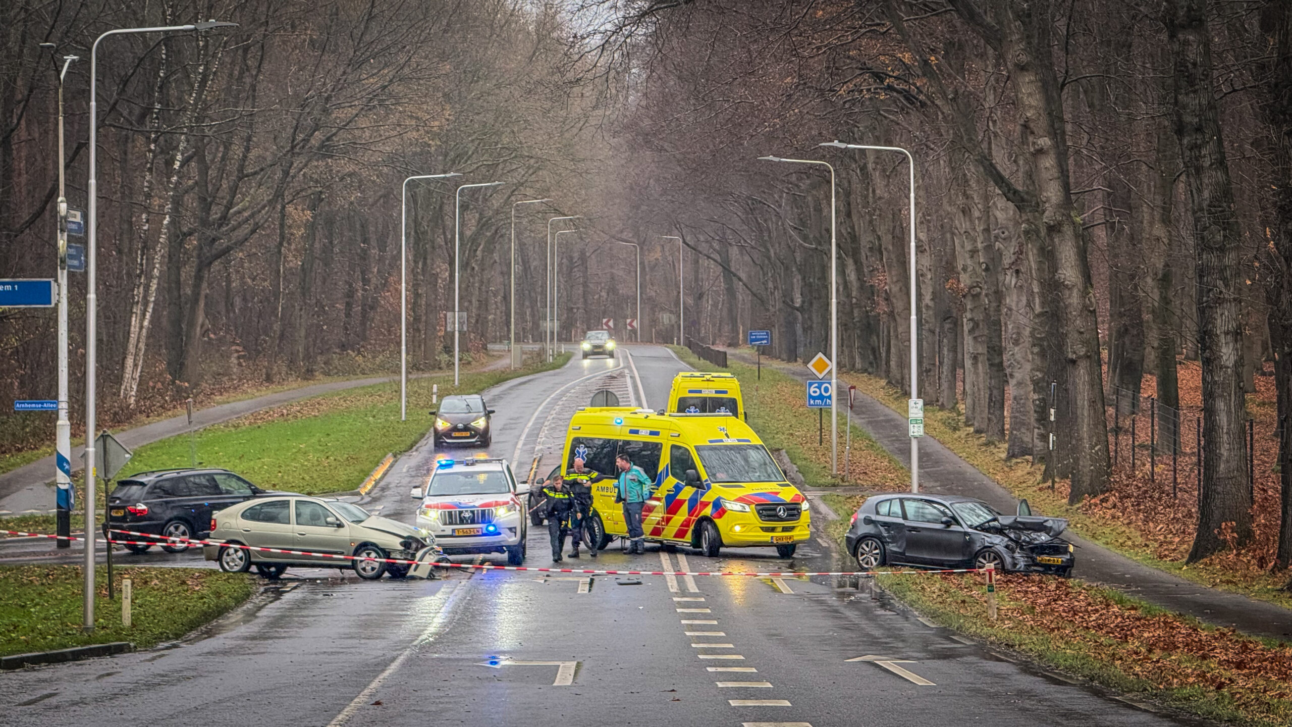 Drie gewonden bij ongeval op kruising Schelmseweg