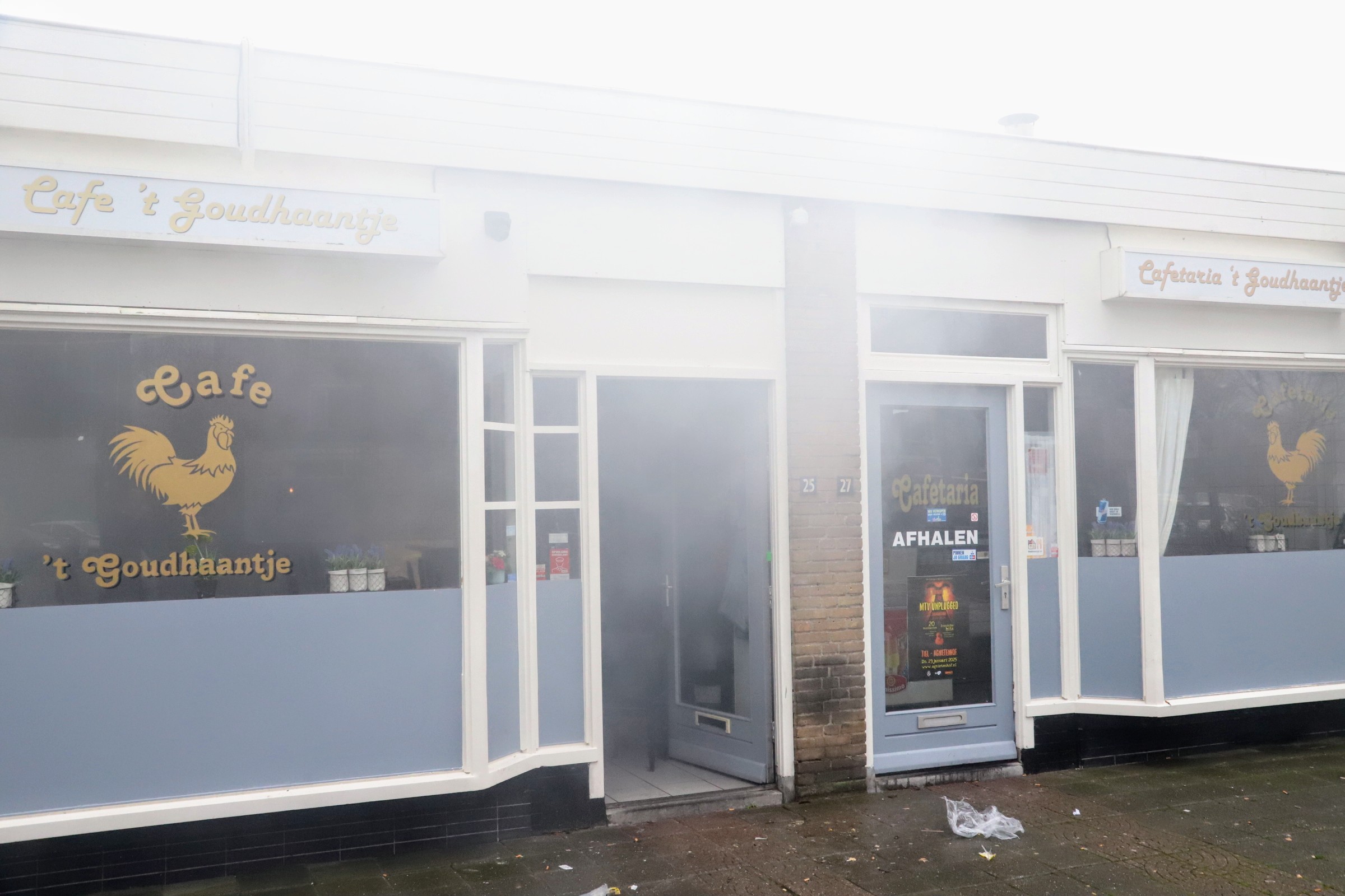 Rookmelders voorkomen grotere brand in Cafe